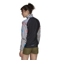 adidas Terrex Trail Running Printed Windbreaker Jacke Damen - wei&szlig;/schwarz