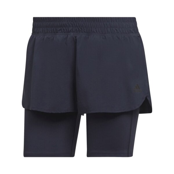 adidas Run ICons Two-In-One Running Shorts Damen - schwarz