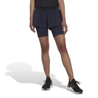 adidas Run ICons Two-In-One Running Shorts Damen - schwarz