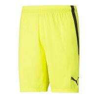 Puma teamLIGA Shorts Kinder - neon gelb