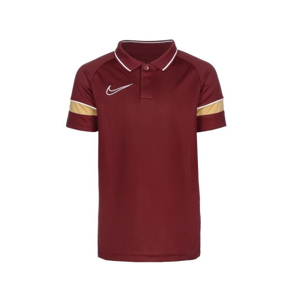 Nike Academy 21 Poloshirt Kinder - dunkelrot