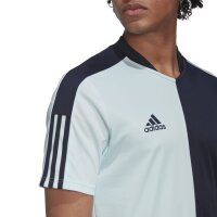 adidas Tiro Half &amp; Half Trikot Herren - hellblau/navy