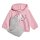 adidas Badge of Sport Jogginganzug Kinder - rosa/grau