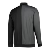 adidas Tiro Track Half &amp; Half Trainingsjacke Herren - schwarz/grau