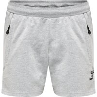 hummel Hmlmove Grid Cotton Shorts Damen - grey melange