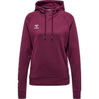 hummel Move Grid Hoodie Damen - dunkelrot