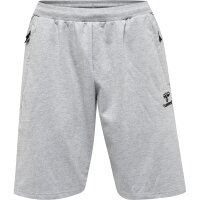 hummel Hmlmove Grid Cotton Shorts Herren - grey melange