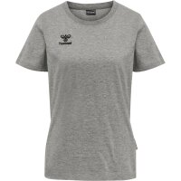 hummel Hmlmove Grid Cotton T-Shirt S/S Wom Damen - grey melange