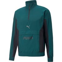 Puma Fit Woven Half-Zip Trainingsjacke Herren - t&uuml;rkis/schwarz