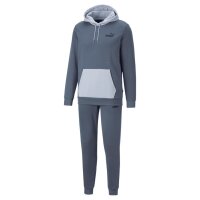 Puma Hooded Fleece Jogginganzug Herren - graublau