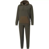 Puma Hooded Fleece Jogginganzug Herren - dunkelgrün