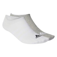 adidas Thin and Light No-Show Socken 3er Pack - wei&szlig;/grau/schwarz