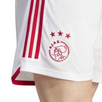 adidas Ajax Amsterdam Shorts Home 23/24 Herren - wei&szlig;/rot