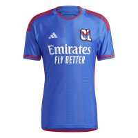 adidas Olympique Lyon Trikot Away 23/24 Herren - blau/rot