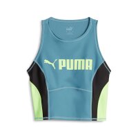 Puma Fit Eversculpt Tanktop Damen - blau/schwarz/gr&uuml;n