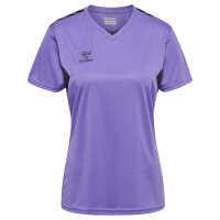 hummel Hmlauthentic Pl Trikot S/S Damen - dahlia purple/asphalt