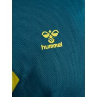 hummel Hmlauthentic Half Zip Sweat Herren - blue coral/sulphur spring