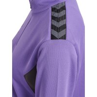 hummel Hmlauthentic Half Zip Sweat Damen - dahlia purple/asphalt