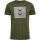 hummel Hmlactive Stripe Co Tee S/S Herren - olive night