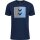 hummel Hmlactive Stripe Co Tee S/S Herren - dress blues