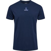 hummel Hmlactive Chevrons Co Tee S/S Herren - dress blues