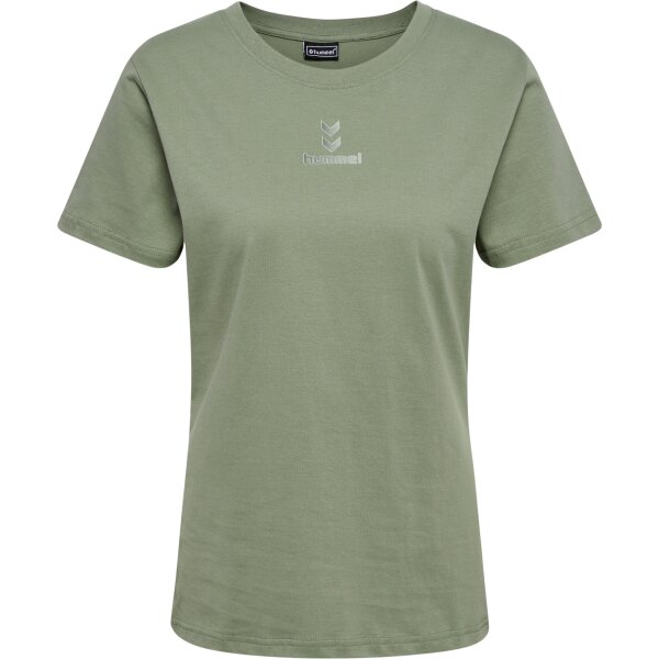 hummel Hmlactive Chevrons Co Tee S/S Damen - sea spray