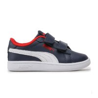 Puma Smash 3.0 L Sneaker Kinder - blau/weiß/rot