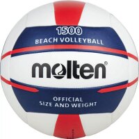 Molten Beachvolleyball V5B1500 - weiß/blau/rott-5