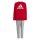 adidas Essentials Logo Fleece Jogginganzug Kinder - rot/grau