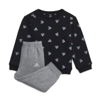 adidas Brand Love Fleece Jogginganzug Baby - schwarz/grau