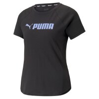 Puma Fit Logo T-Shirt Damen - schwarz/lila