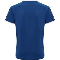 hummel Authentic Poly T-Shirt Kinder - blau/weiß