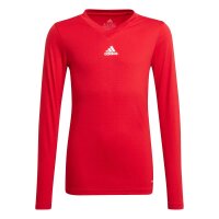 adidas Team Base Shirt Longsleeve Kinder - rot