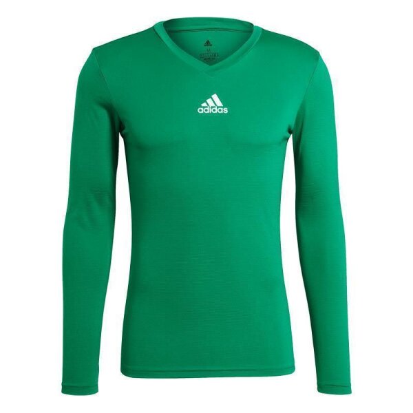 adidas Team Base Shirt Longsleeve Herren - grün