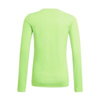 adidas Team Base Shirt Longsleeve Kinder - neongr&uuml;n