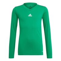 adidas Team Base Shirt Longsleeve Kinder - grün