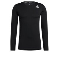 adidas Techfit Funktionsshirt Langarm Herren - schwarz