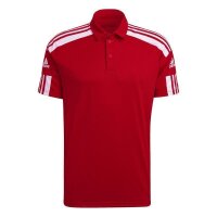 adidas Squadra 21 Poloshirt Herren - rot/weiß