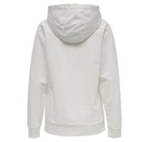 hummel GO Cotton Hoodie Damen - hellgrau/wei&szlig;