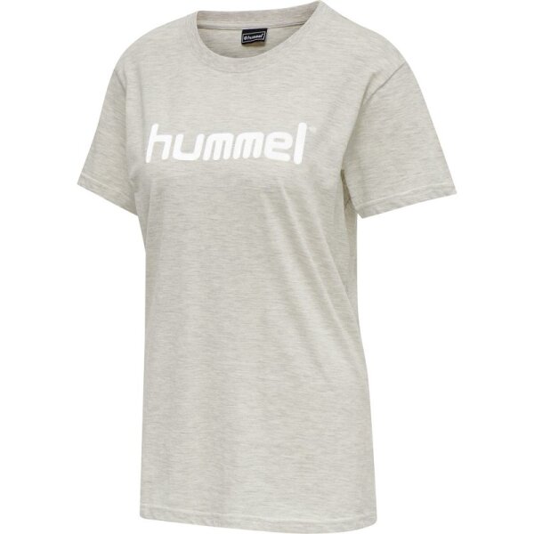 hummel GO Cotton T-Shirt Damen - hellgrau