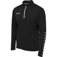 hummel Authentic Half-Zip Sweatshirt Herren - schwarz