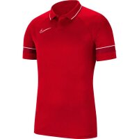 Nike Academy 21 Poloshirt Kinder - rot/weiß