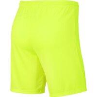 Nike Park III Short Kinder - neongelb