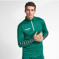 hummel Authentic Half Zip Sweatshirt Herren - dunkelgr&uuml;n