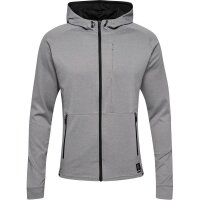 Hummel MT Interval Full-Zip Hoodie Herren - grau/schwarz