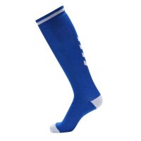 hummel Elite Indoor Sportsocken High - blau/weiß