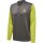 hummel Hmlongrid 1/2 Zip Poly Sweat Herren - forged iron/dark citron