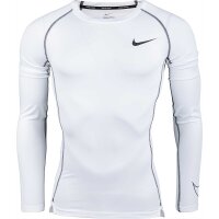 Nike Pro Langarm Funktionsshirt Herren - weiß