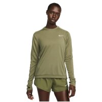 Nike Running Shirt Langarm Damen - khaki