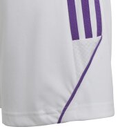 adidas Tiro 23 Shorts Kinder - wei&szlig;/lila